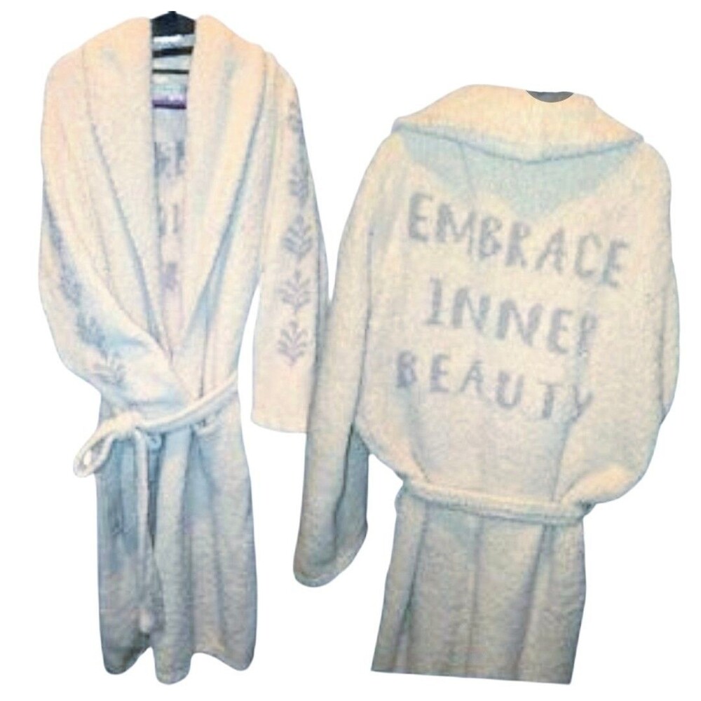 BAREFOOT DREAMS Sz L EMBRACE INNER BEAUTY Cozy Chic Knit Cardigan Bath BohonRobe